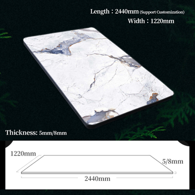 Chất lượng Tấm ốp tường trang trí nội thất bằng gỗ cẩm thạch chống thấm nước và dễ lắp đặt, sản phẩm mới, tấm ốp tường vân đá Nhà máy
