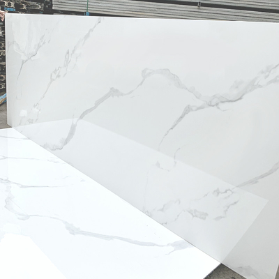 Chất lượng PET mảng đá cẩm thạch chống ẩm treo than gỗ veneer PVC tường trang trí Nhà máy