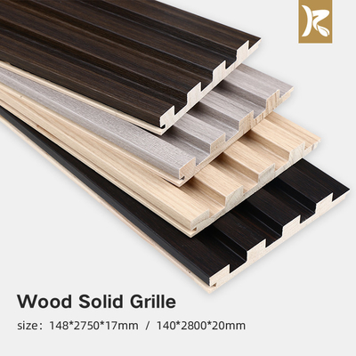 Chất lượng Bảo vệ môi trường Bảng tường gỗ lưới tản rãnh Solid Wood Bảng tường Nhà máy