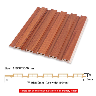 Chất lượng Tấm ốp lam gỗ nhựa WPC nhiệt dẻo than tre 1220*2440*5mm Nhà máy