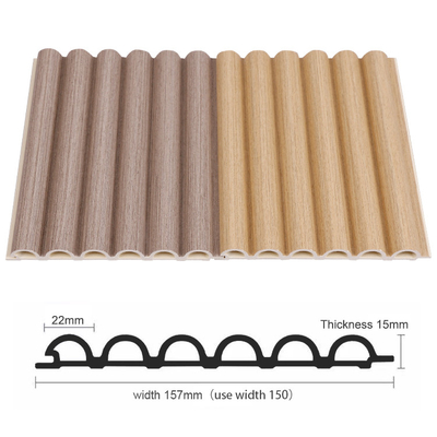 Chất lượng Tấm ốp tường WPC cong chống ẩm thân thiện với môi trường dày 15mm Nhà máy