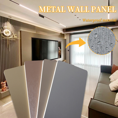 Chất lượng Factory Direct Light Luxury Low-Profile Metal Bambou Charcoal Veneers gỗ Nhà máy