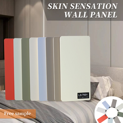 Chất lượng Chiều rộng 1,22m PVC Skin Feel Thiết kế nội thất trang trí Bảng cách nhiệt tường Nhà máy