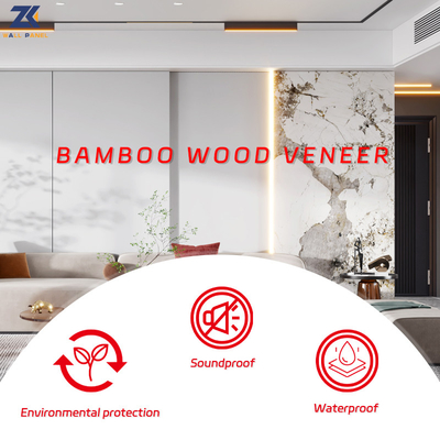 Chất lượng Không thấm nước và chống ẩm kim loại tre than sợi gỗ veneer tường tấm Nhà máy