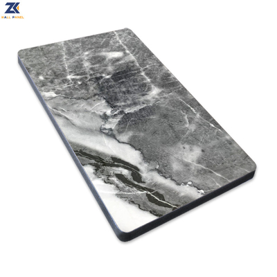 Chất lượng PVC đá cẩm thạch Vàng than gỗ veneer tường bảng Carbon Crystal Plate Nhà máy
