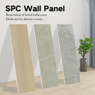 Chất lượng Tấm ốp tường SPC Stone Plastic Composite cho phòng tắm và nhà vệ sinh với thiết kế giả gạch Nhà máy