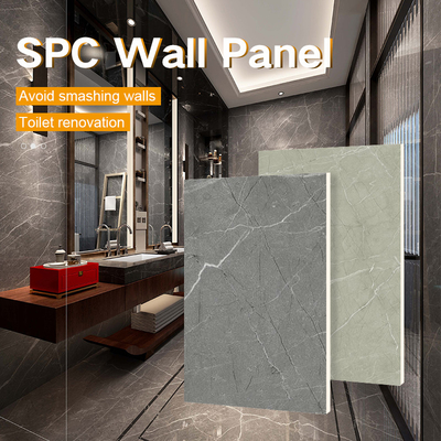 Chất lượng Tấm ốp tường SPC Stone Plastic Composite cho phòng tắm và nhà vệ sinh với thiết kế giả gạch Nhà máy