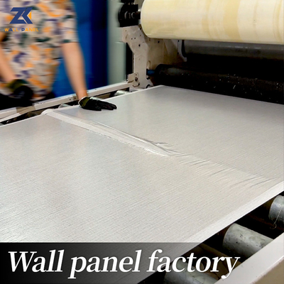Chất lượng 1.22m rộng gỗ veneer tre than vải kết cấu 3D PVC bếp tường bảng Nhà máy