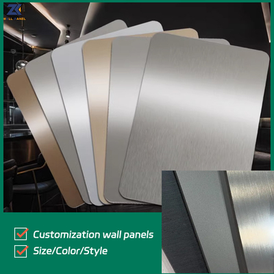 Chất lượng Metal Wood Veneer Solid Waterproof Flame Retardant Thiết kế PVC tường Nhà máy