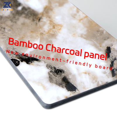 Chất lượng Tấm ốp than tre vân đá PVC PET chống ẩm và cách âm Nhà máy