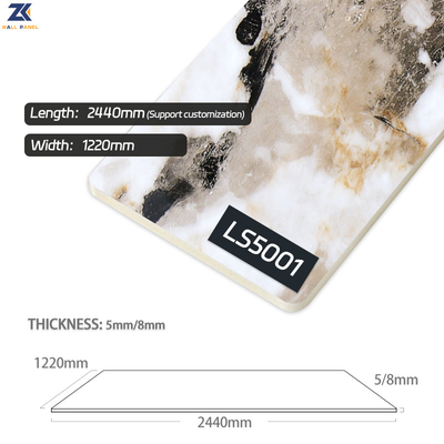 Chất lượng Tấm sợi than tre cẩm thạch chống thấm nước 1220*2600mm Nhà máy