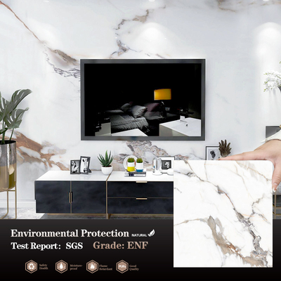 Chất lượng Marble Bambu than gỗ veneer tấm nội thất trang trí tấm tường đá cẩm thạch Nhà máy