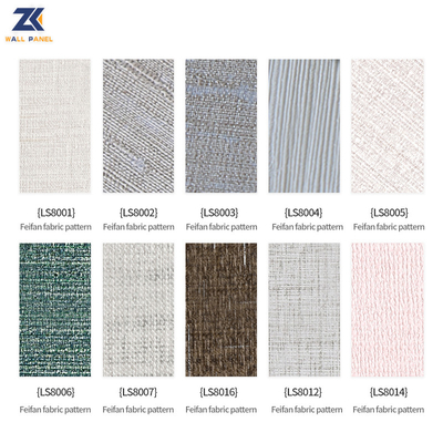 Chất lượng PVC Bamboo Charcoal Wall Board Fabric Wall Panel 1220*2440*5mm Nhà máy