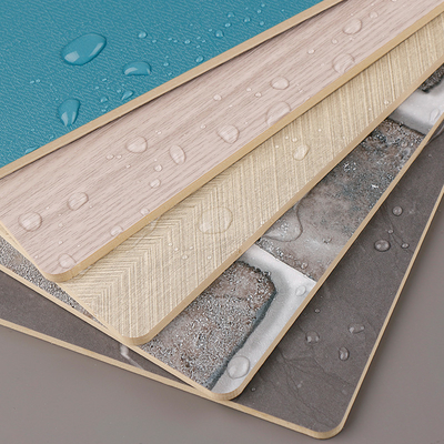 Chất lượng Tấm ốp tường vân gỗ PVC chống thấm nước phong cách hiện đại, sang trọng, than tre Nhà máy