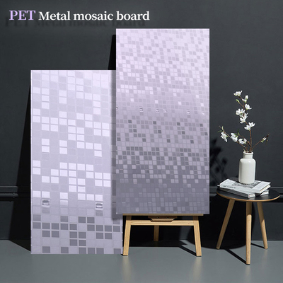Chất lượng Mosaic Wall Decor PET Bảng tường Rụng than gỗ Nhà máy