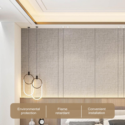 Chất lượng 5 / 8mm vải kết cấu bảng trang trí tre than gỗ Nhà máy
