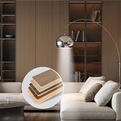 Chất lượng Tấm ốp tường PVC vân gỗ 5mm, than tre dẻo trang trí Nhà máy