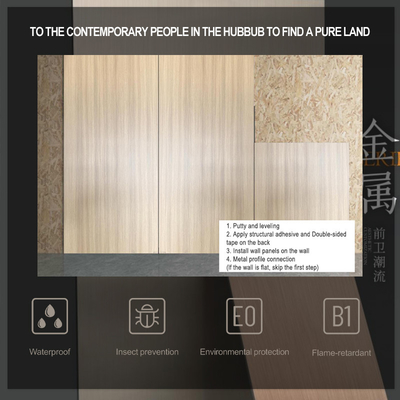 Chất lượng Kích thước tùy chỉnh Bamboo Charcoal Wall Board Nội thất trang trí tường Bảng gỗ PVC Nhà máy