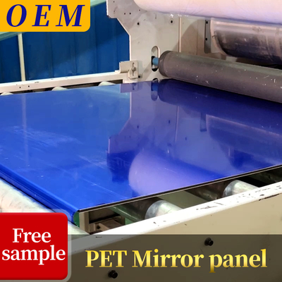 Chất lượng Khách sạn ánh sáng sang trọng PET trang trí tre than gỗ veneer tấm tường gương Nhà máy