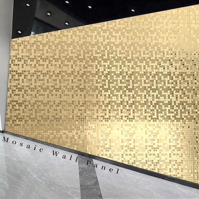 Chất lượng Sản phẩm mới chất lượng cao Tấm Veneer Gỗ Đồng đúc Kim loại Vàng Mosaic Than tre Nhà máy