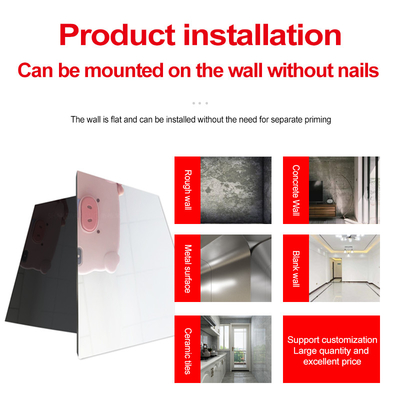Chất lượng Nội thất trang trí 5mm gương gỗ tường tấm PVC tấm tường Nhà máy