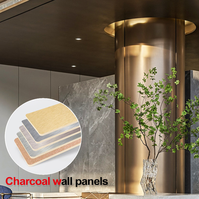 Chất lượng Tấm pha lê carbon chống cháy, ván than tre kim loại Nhà máy