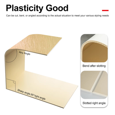 Chất lượng PVC trang trí tre than gỗ kim loại Bảng tường mật độ cao Bảng tường nội thất Nhà máy