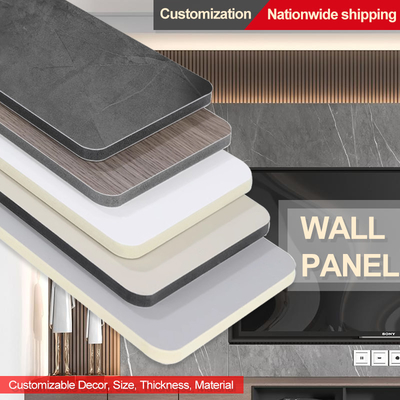 Chất lượng 5mm / 8mm Nội thất trang trí PVC Bảng đá cẩm thạch Cây tre Nhà máy