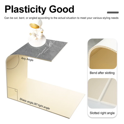 Chất lượng Trang trí mboo than gỗ veneer hiện đại sang trọng PVC đá cẩm thạch Nhà máy