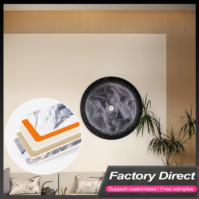 Chất lượng 5MM Cây Cây Than Cây Veneer cao bóng 3D in tùy chỉnh Bảng đá cẩm thạch Nhà máy