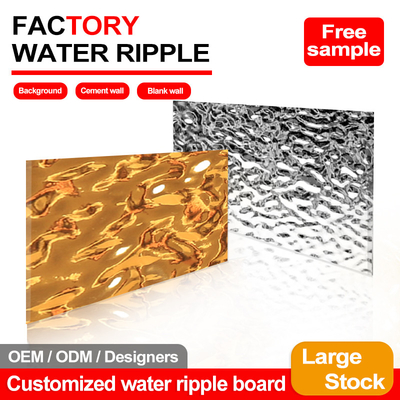 Chất lượng Luxury Waterproof 3D Water Ripple Wall Board PVC Bảng tường nội thất cho khách sạn Nhà máy