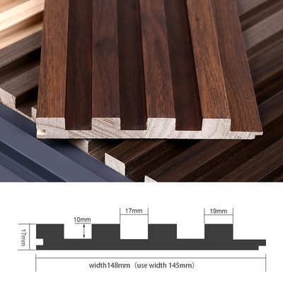 Chất lượng Bảo vệ môi trường Bảng tường gỗ lưới tản rãnh Solid Wood Bảng tường Nhà máy