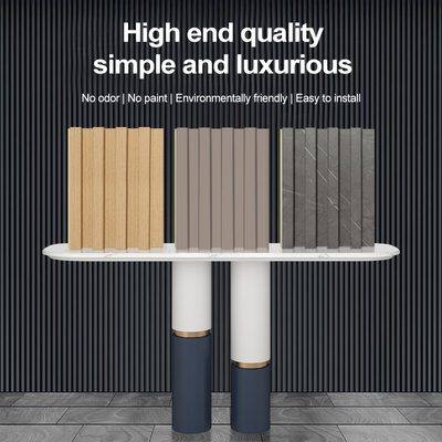 Chất lượng Tấm ốp tường WPC trang trí nội thất 3D Solid Wood Grill Panel Nhà máy
