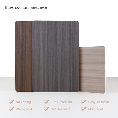 Chất lượng Tấm ốp tường sợi tre không mùi vân gỗ veneer 1220*2440mm Nhà máy