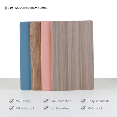 Chất lượng Tấm ốp tường sợi tre không mùi vân gỗ veneer 1220*2440mm Nhà máy