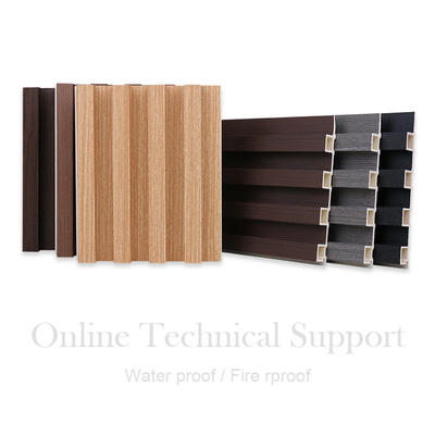 Chất lượng Mùi chống nấm gỗ nhựa lưới tản nhiệt WPC Floated Panel Exterior Nhà máy