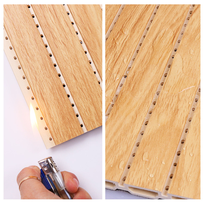 Chất lượng Bảng tường chống cháy trang trí WPC chống âm 1.22 * 3m 1.22 * 2.8m Nhà máy
