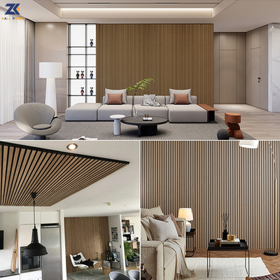 Chất lượng Bán hàng trực tiếp từ nhà máy Vật liệu trang trí nội thất tấm gỗ đặc âm thanh Tấm tiêu âm bằng gỗ Nhà máy