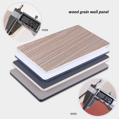 Chất lượng Không thấm nước và chống nấm mốc gỗ phẳng hạt 1220mm trang trí PVC Wallboard Bàn tường Nhà máy