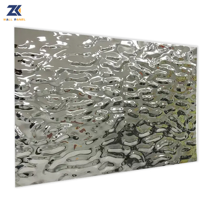 Chất lượng Trang trí chống cháy nước sóng 3D gỗ nhựa tre than tường tấm Nhà máy