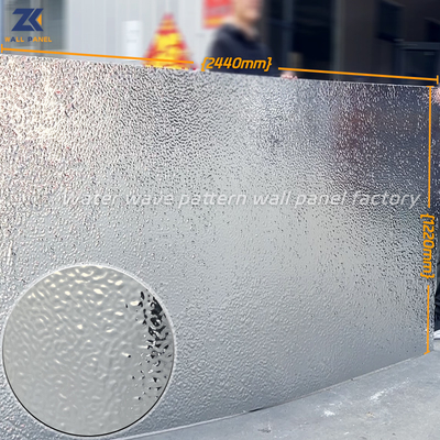Chất lượng Water Ripple Làn tường gập ghềnh Lobby mặt tiền nội thất trang trí Làn tường Nhà máy