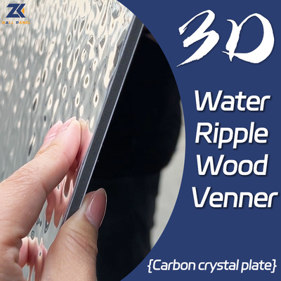 Chất lượng 3D Water Ripple Board Eco Friendly Cây tre Bamboo Charcoal Veneer Nhà máy