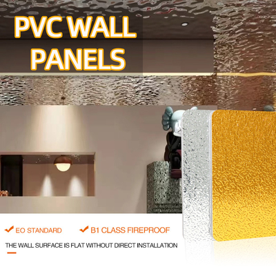 Chất lượng Tấm ốp tường vân sóng PVC sợi tre OEM ODM Nhà máy