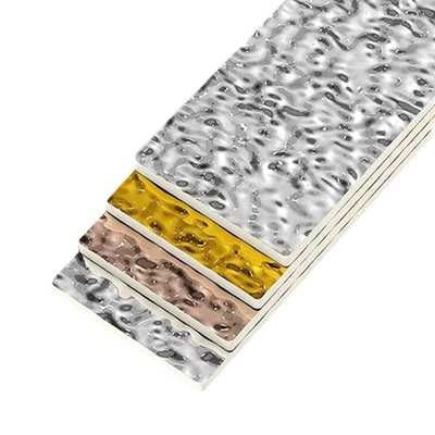 Chất lượng Tấm ốp tường vân gỗ gợn sóng chống cháy, chống ẩm Nhà máy