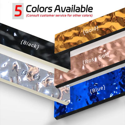 Chất lượng 8mm gỗ tre sợi gỗ tấm tường trang trí nội thất không sơn tấm sóng nước 3D Nhà máy