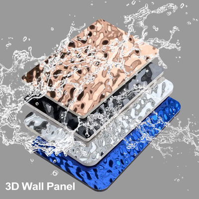 Chất lượng Tấm than tre vân sóng 3D phong cách hiện đại sang trọng Nhà máy